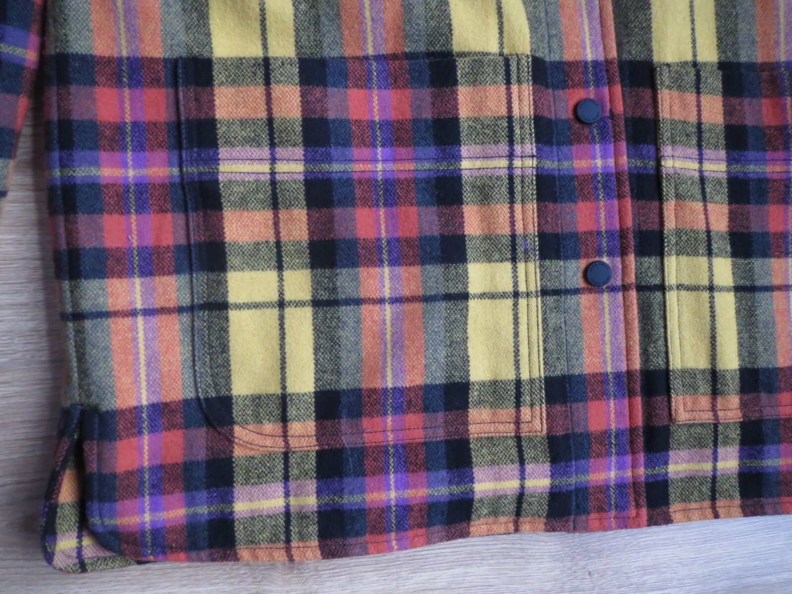 JACK WILLS Ladies Lumberjack Style Jacket - Size 10 Loose Fit - Multi Colour image 5