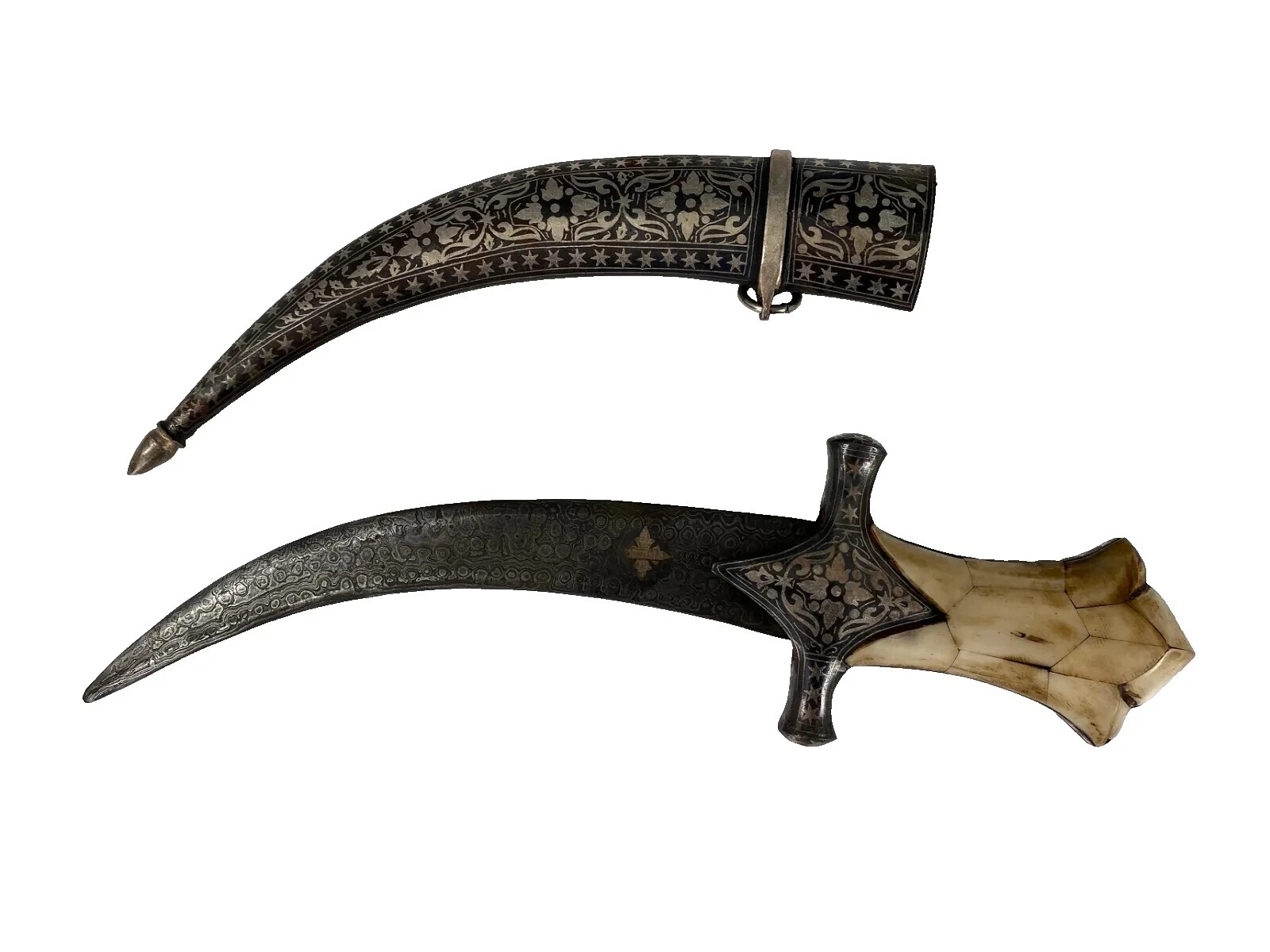 Hoja de acero inoxidable mango de hueso Personalizado Vintage de colección y cuchillos de hoja fija hechos a mano