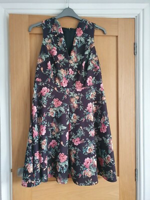ASOS Curve Floral Skater Dress Size 18 