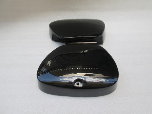 Honda CA77 CA72 Dream 305 CA72 CA77 Dream 300 Two Side Cover Black Color. - Foto 5 di 8