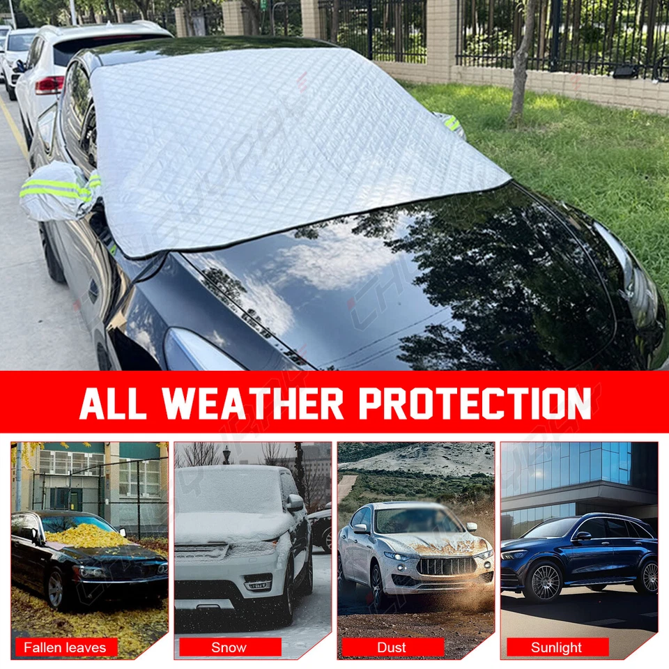 Magnetic Car Windshield Cover Snow Frost Ice Protector Window Truck SUV Winter - Image 4 of 4