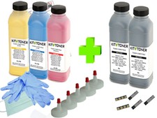  SAMSUNG CLX 3185 - 5 x Kits de recharge toner compatible Noir x2, Cyan, Jaune, 