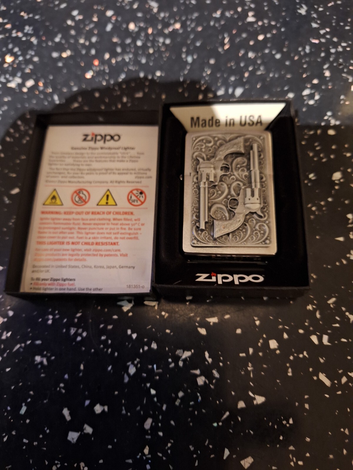 Zippo lighter Revolver absolutely stunning new quality gift. eBay