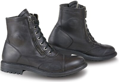 Falco Motorcycle Boots Size 45 Aviator Shoes Cafe Racer Waterproof Black