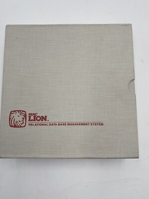 Vintage Mac Lion Relational Data Base Management System 3.5'' Floppy 1984