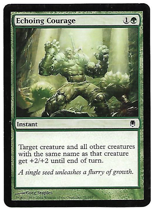Magic the Gathering MTG Echoing Courage (74) Darksteel   LP
