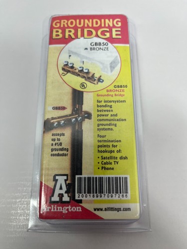 Ponte di messa a terra Arlington GBB50, bronzo - Nuovo in confezione vendita - Foto 2 di 2