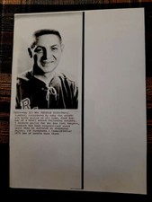 1970 TERRY SAWCHUK DEATH NHL HOCKEY PHOTO NEW YORK RANGERS AHL  OHA WHA  GOALIE