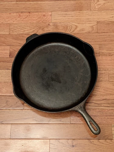 Vintage Wagner (Unmarked) #12 Cast Iron 14" (A) Skillet - Made in USA