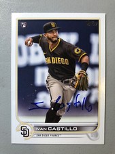 2022 Topps San Diego Padres Ivan Castillo Autographed Baseball Card #140