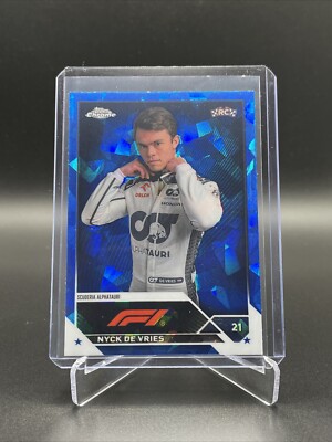 2023 Topps Chrome Formula 1 F1 Sapphire Nyck De Vries Portrait #67