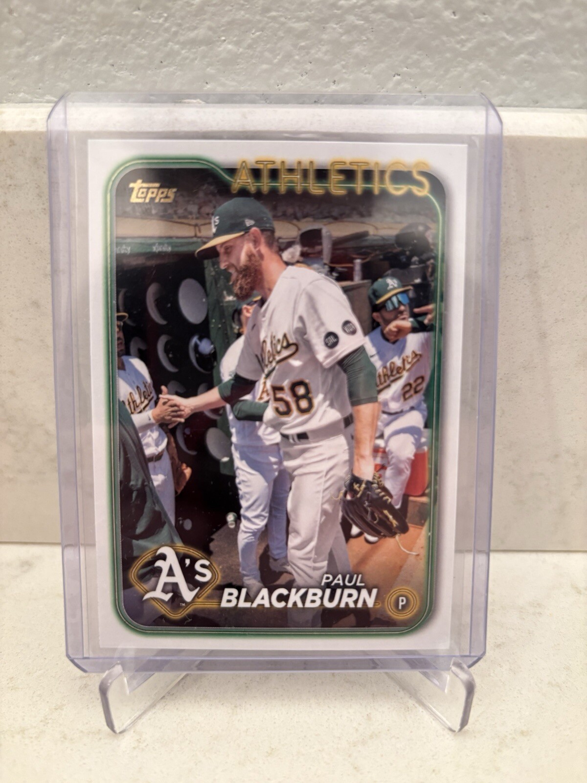 2024 Topps Series 2 - Golden Mirror Image Variation #647 Paul Blackburn