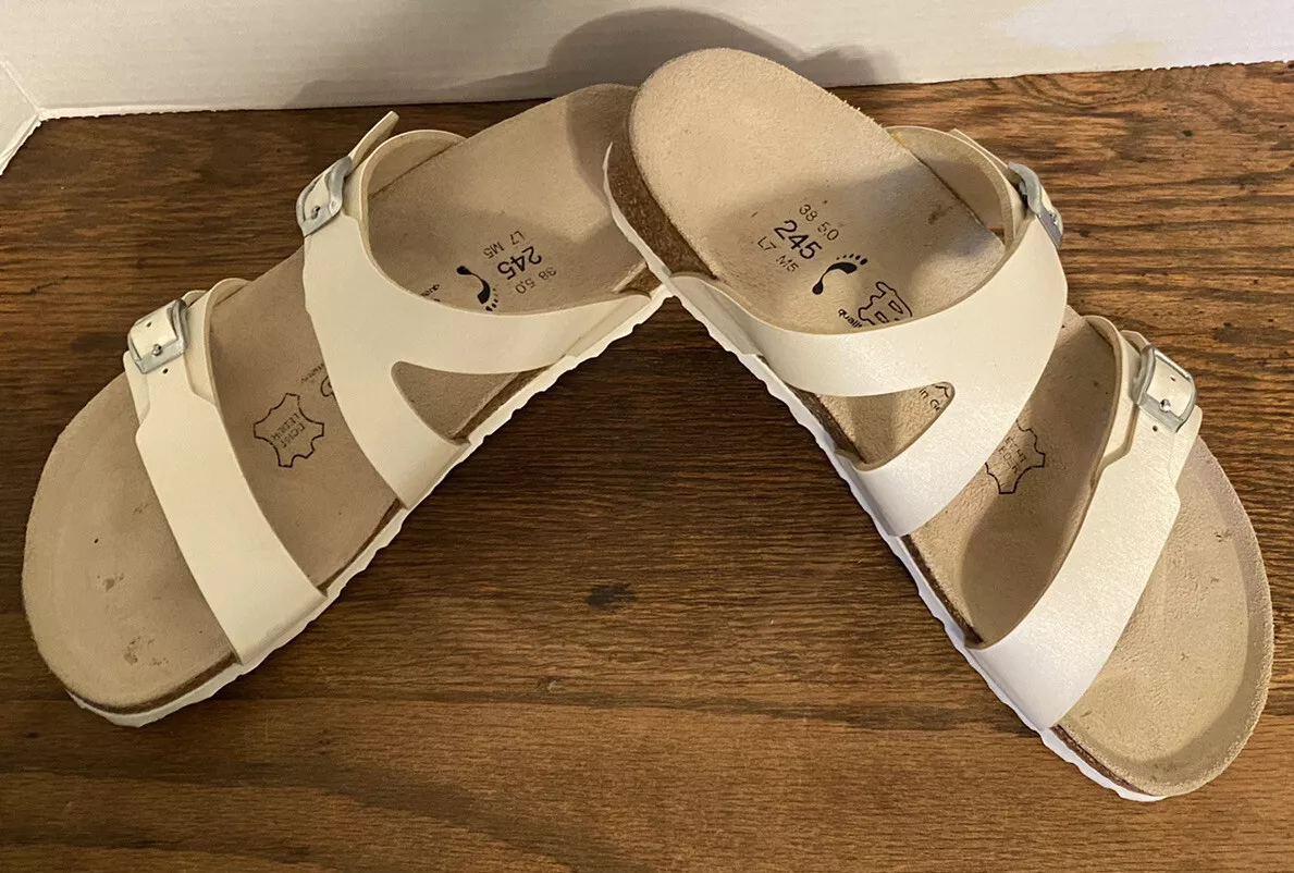 Birkenstock white outlet sole