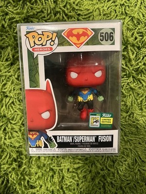 Funko Pop! Batman/Superman Fusion #506 SDCC Official Sticker w/ Protector