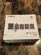 COMICA BoomX-U QUA 4-Channel UHF Wireless Lavalier Microphone Camera Phone Video