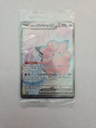 Lillie's Clefairy ex Pokemon Scarlet & Violet Promo #195 Sealed.