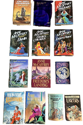 Anne McCaffrey random lot 12 HCDJ The Rowan series Killashandra Dinosaur Planet
