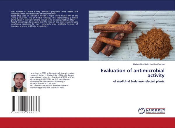 Abdulrahim Salih Ibrahim Osman | Evaluation Of Antimicrobial Activity | Buch-image