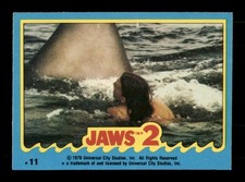 The Supreme Moment of Fear! 11 Topps Jaws 9 Trading Card TCG CCG