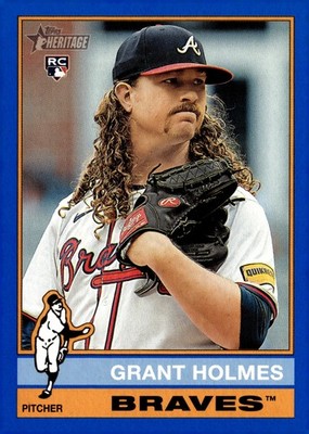 2025 Topps Heritage #22 Grant Holmes Dark Blue