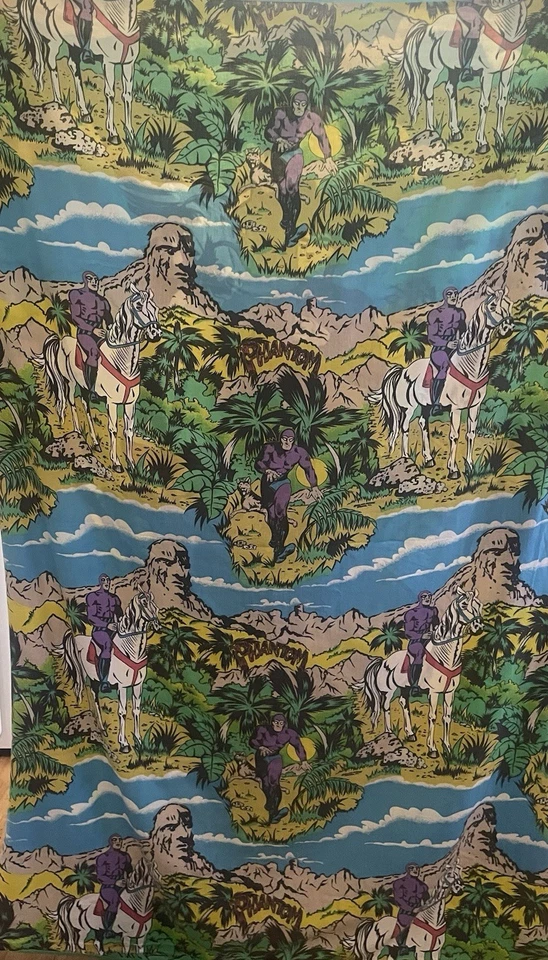 Funda de cama edredón individual vintage The Phantom de King Features 1991 - coleccionable Foto 2 de 4