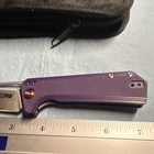 CJRB Ruffian Purple G10 Manual Cleaver Plain SS Liner Lock Pocketknife Clip — photo 9