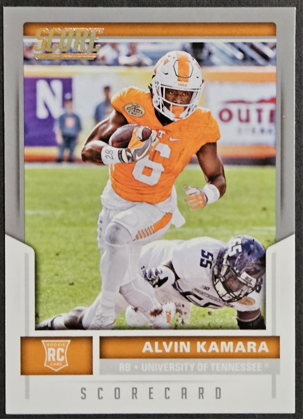 2017 Score Scorecard #375 Alvin Kamara Rookie RC New Orleans Saints