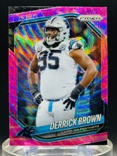 Derrick Brown - Pink Wave - 2025 Panini Prizm #76 - Carolina Panthers