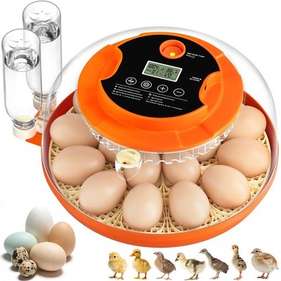 Onsju 18 Egg Incubators for Hatching Eggs, Automatic Turning 18H, Orange 