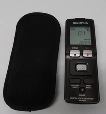 Olympus VN-6000 Handheld Digital Voice Recorder Soft Case 1GB Tested