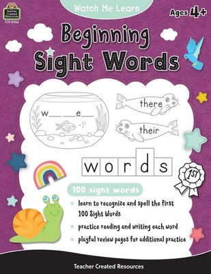 Watch Me Learn: Beginning Sight Words