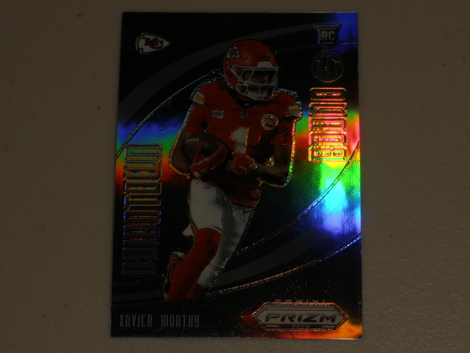 2024 Panini Prizm Deca Downtown Bound Silver Prizm #7 Xavier Worthy Rookie RC