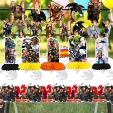 how train dragon birthday party supplies centerpiece decoration