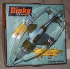 Vintage Dinky No. 722 Hawker Harrier Airplane Diecast in Box
