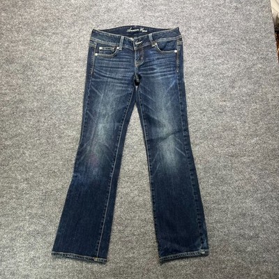 American Eagle Slim Bootcut Jeans Women's 4 Blue Denim Stretch Classic - 30X30