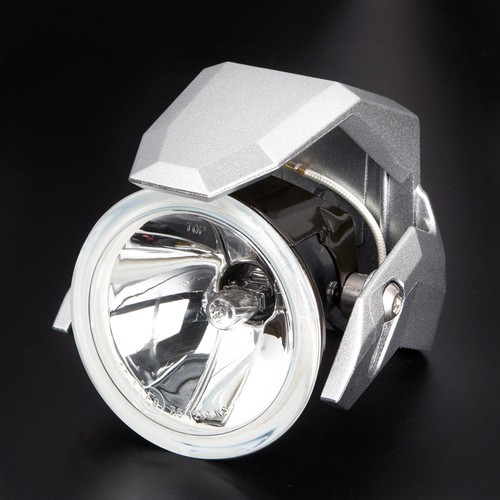3" metal housing round fog light halogen H3 12V 55W ECE silver shield x1PCE ε - Picture 1 of 9