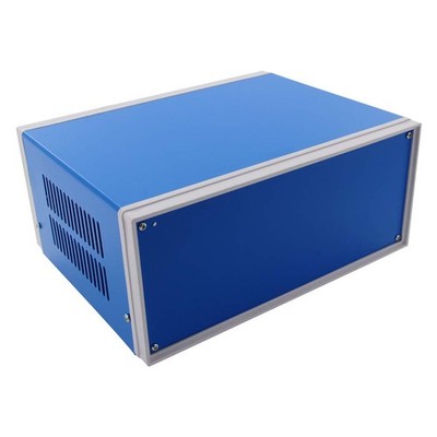 Dustproof Electronic Junction Box Enclosure Metal Blue 9.84x7.48x4.33 Inch