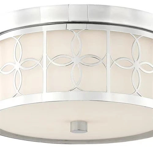 Anniversary 2-Light 14" Ceiling Light in Polished Nickel - Picture 4 of 5
