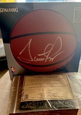 Scottie Pippen Autographed Ball With Certificate and wood stand