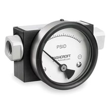 Ashcroft 351130Fd25sxcylm15psid Pressure Gauge, 0 To 15 Psi