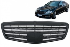 Frontgrill f&uuml;r Mercedes S W221 Facelift 10-13 S63 S65 Design Schwarz gl&auml;nzend