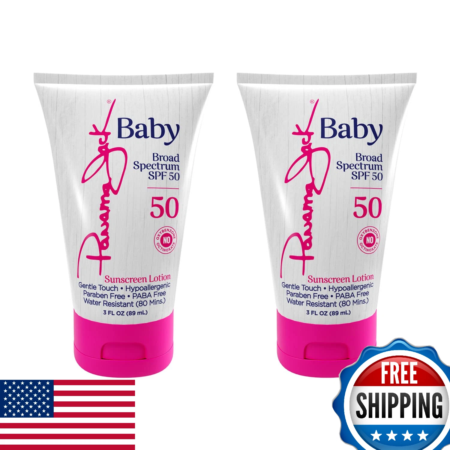 Panama Jack Baby Sunscreen Lotion SPF 50 Broad Spectrum UVA/UVB 2x 3oz Pack