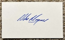 Mike Mayers signed card - Cardinals Angels debut 2016