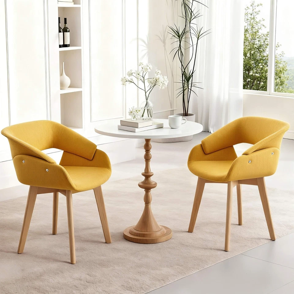 Ivinta餐椅2件套现代厨房椅子餐厅客厅 — 第 3/4 张图片