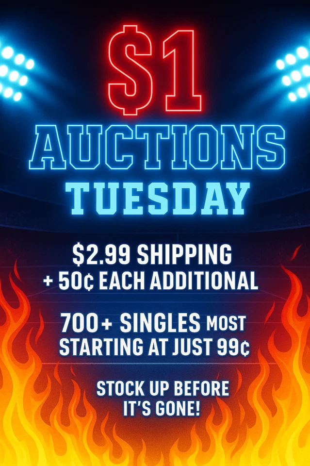 700+ singles - $1 auctions + CHEAP shipping