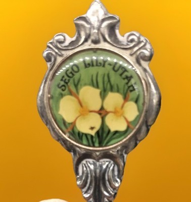 Vintage Souvenir Spoon US Collectible Sego Lily Utah SilverPlated