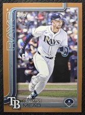2025 Topps Update Curtis Mead #US41 Gold Border 1141/2025 Rays