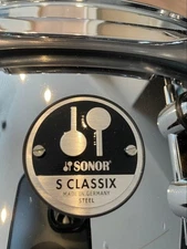 SONOR S Classix 14×5 Steel Snare Drum REMO Head