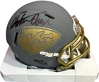 Kansas City Chiefs Christian Okoye Signed Slate Mini Helmet JSA Certified