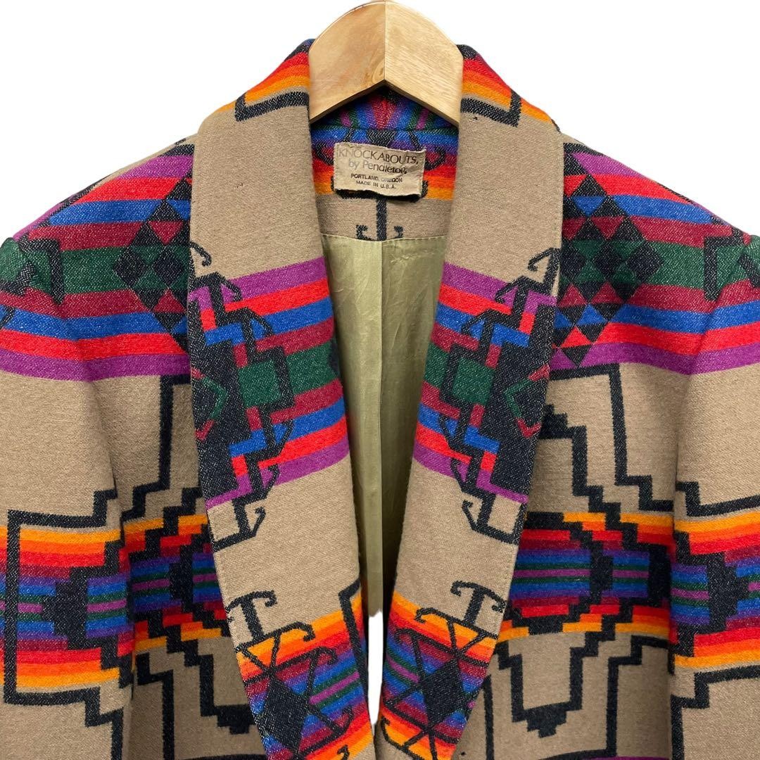 Pendleton Native Pattern Wool Jacket Size M Rare … - image 2